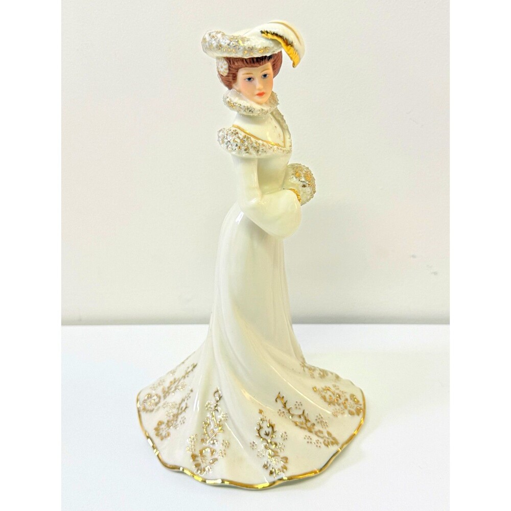 Lenox Shopping on 5th Avenue Hand Painted Porcelain Woman Figurine 8.5 in